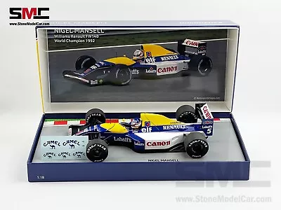 Williams Renault F1 FW14B #5 Nigel Mansell 1992 World Champion 1:18 MINICHAMPS • $269