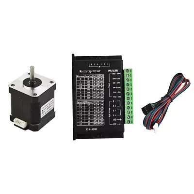 Stepper Motor 42BYGH40 Nema17 Advanced Performance With 4 0A Motor Driver • £30.28