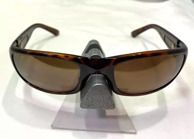 Maui Jim Stingray Mj103-10 Tortoise With Hcl Bronze Polarized Wrap Sunglasses 8 • $120