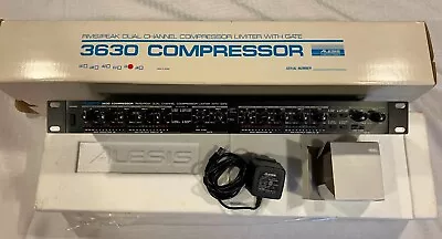 ALESIS 3630 RMS/Peak Dual Channel Compressor/Limiter With Gate • $100