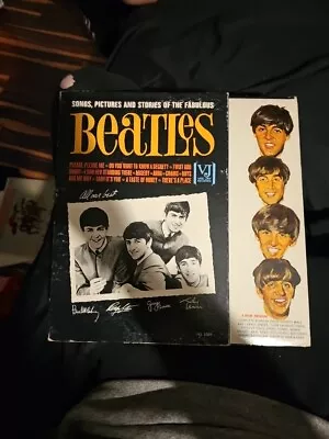 Song Pictures & Stories Of The Fabulous Beatles [LP] 1964 VJ RARE Blk Oval Logo • $35