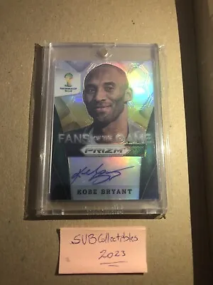 $92000 • Buy 2014 Panini Prizm World Cup Fans Of The Game Auto Kobe Bryant SILVER PRIZM /25