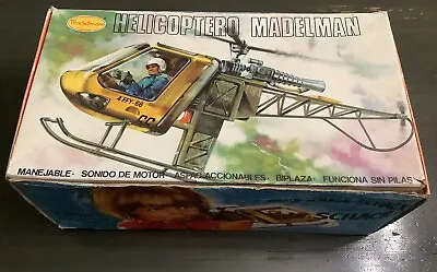 Vintage Original Madelman Helicopter With Box And Figure Amazing • $349.99