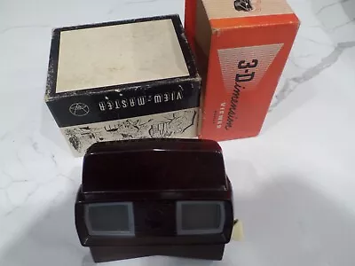 Vintage Sawyer Bakelite 3-d View Master Viewer Model E  With Box • $13