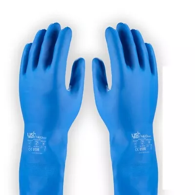 2-144  Pairs Household Rubber  Long Sleeve Gloves Washing Up Dishes Cleaning UK • £5.99