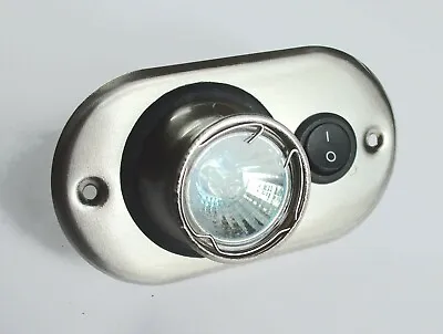 Eyeball Berth Light Oval Steel 12v Halogen PO756 • $6.63