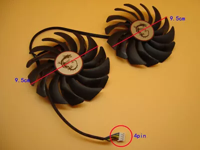 PLD10010B12HH Fan FOR MSI GTX1080Ti 1080 1070 1060 RX470 480 570 580GAMING Card • $20