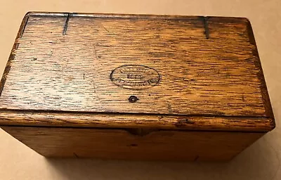 1883 Vintage Wooden Folding Wooden Box For Sewing Small Tools Etc. • $50