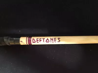 $199 • Buy Deftones Rare 1 Concert Drumstick Diamond Eyes Tour Abe Cunningham Maroon Print