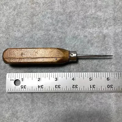 Vintage Goodell Scratch Awl Tool Handyman USA Wood Handle 6  • $7.20