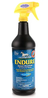 $36.99 • Buy Endure Sweat Resistant Fly Spray For Horses Protects Against Insect Bite 32oz