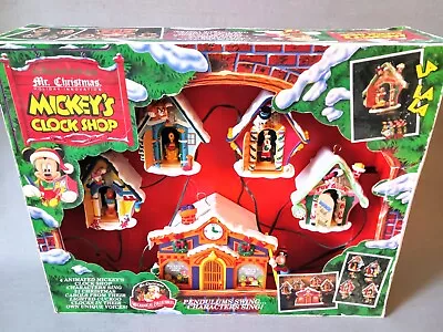 Mr. Christmas Disney Mickey’s Clock Shop Musical 1993 * Works • $45