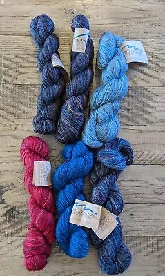 6 Skeins Mountain Colors Mountain Goat Yarn. 55% Mohair/ 45% Wool. (3Z) • $42