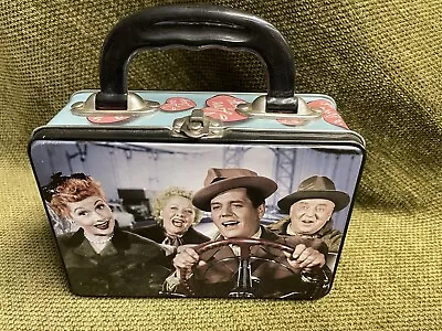 I Love Lucy Lucille Ball Metal Tin Television Lunch Box Collectible Tin Tote • $12