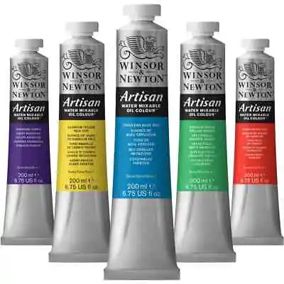 Winsor & Newton Artisan Water Mixable Oil Paint - LARGE 200ML TUBES • £19.69