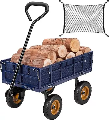 Heavy-Duty Steel Utility Garden Wagon Cart 400-Pound Capacity • $89.99