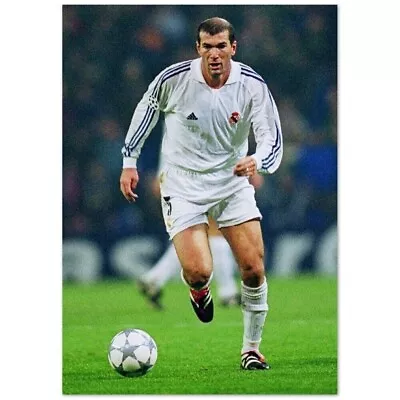 Zinedine Zidane Champions League Real Madrid Goal Poster Wall • $18.99