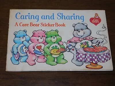 Caring And Sharing: A Care Bear Sticker Book PB Vintage Pizza Hut 1984 • $6.75