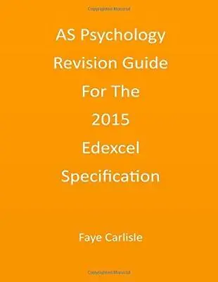 AS Psychology Revision Guide For The 2015 Edexcel Specification • £3.50