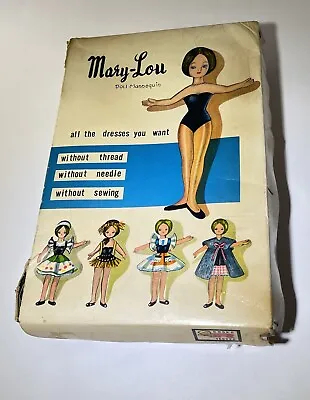 ROSCO Doll MARY-LOU MANNEQUIN Original Uncut Fabric Unpunch Patterns Box Instruc • $40.50