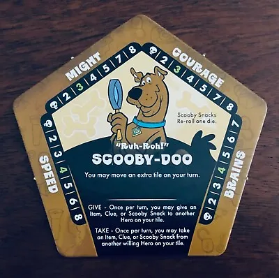 Scooby-Doo Betrayal At Mystery Mansion | Scooby-Doo Character Card | Game Piece • $2.99