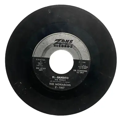 Monarchs Friday Night/El Bandito Promo 45 ZONE Rock Instrumental Z-1067 Joc Disc • $18.99