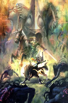 The Legend Of Zelda Twilight Princess HD Switch Wii U POSTER MADE IN USA- ZEL040 • $13.48