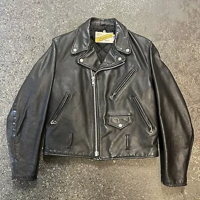 Vtg Schott NYC Perfecto Leather Moto Biker Jacket Size 40 Good Condition 80’s • $295