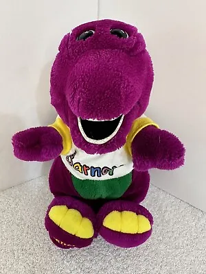 Vintage Dakin Barney Purple Plush Dinosaur 13” Lyons Stuffed Toy 1992 • $15.99