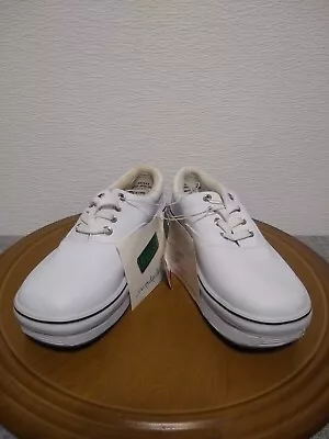 DOC'S ~ Platform Shoes Women Sz 7.5 - White Patent Leather 90's New Tags Vintage • $34.95