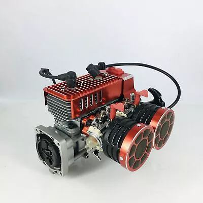 QJ 58cc Gasoline Twin Engine For KM HPI Baja Losi 5ive-B 1:5  RC Gas Car Truck • £495