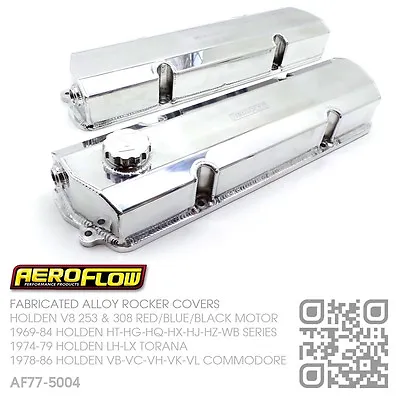 Aeroflow Fabricated V8 253-308 Alloy Rocker Covers [holden Ht-hg-hq-hj-hx-hz-wb] • $623.56