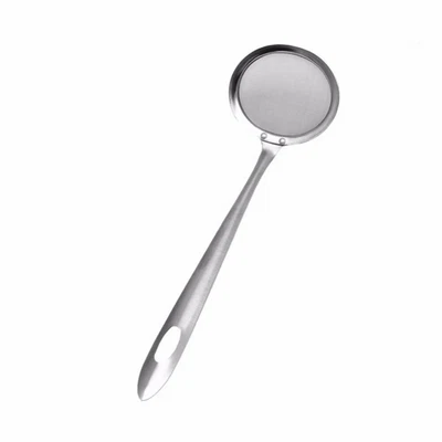 £5.68 • Buy Stainless Steel Fat Skimmer Spoon Fine Mesh Strainer Ladle Oil-Frying O3Q2