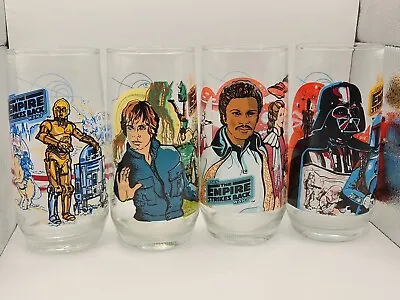 Star Wars Empire Strikes Back 1980 Burger King Glasses Complete Set Of 4  • $75
