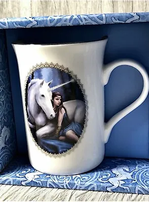 Unicorn Mug By Anne Stokes Blue Moon Gift Box - Beautiful Bone China Cup Present • £3