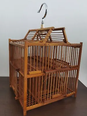 $119.99 • Buy 6-Door Bamboo Birdcage Repeating Trap Cage For Birds Catch Birds Softly