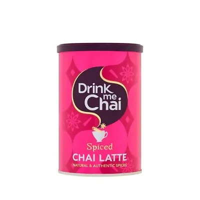 Drink Me Chai Spiced Chai Latte | 250G Tub | Gluten Free & 99% Caffeine Free • £7.49