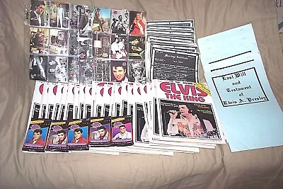  Elvis Presley 1977 Magazines Elvis Personal Will Marriage License Trading Cards • $118.75