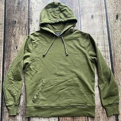 J.crew Authentic Fleece Pullover Hoodie Green Mens Medium Excellent Spot • $14.99