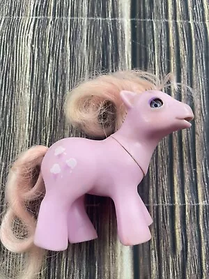 Vintage 1985 Lickety Split Ice Cream Baby My Little Pony Pink Hair Figure • $13.99