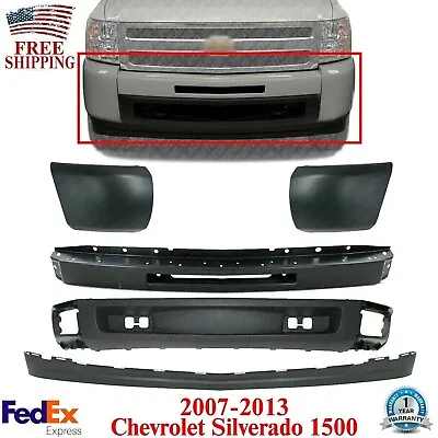 Front Bumper Primed Steel Face Kit For 2007-2013 Chevy Silverado 1500 Series • $354.43