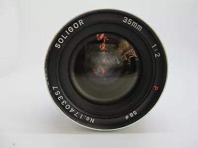 $279.50 • Buy Soligor CD 35mm F2 RED P Fast Prime Manual Focus SLR Lens For Canon FD Mount 