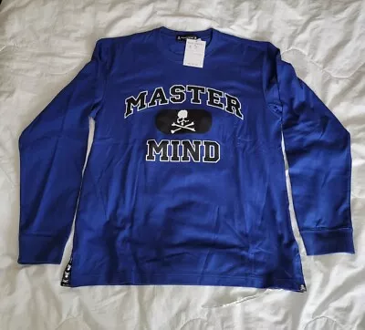 MASTERMIND Japan Royal Blue College Logo Long Sleeve T-shirt Men's Size XL $875 • $539.99