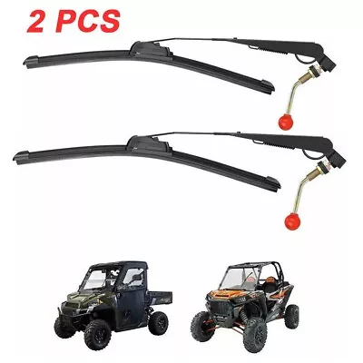 2PCS UTV Manual Hand Operated Windshield Wiper For Polaris Ranger/ RZR 900 1000 • $20.69