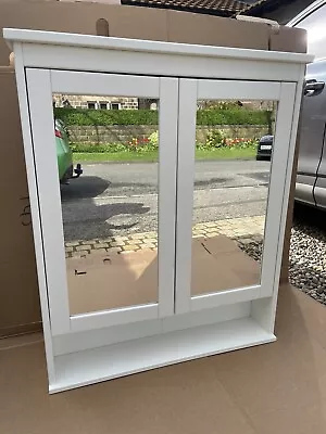 IKEA HEMNES White Bathroom Cabinet With Mirror • £0.99