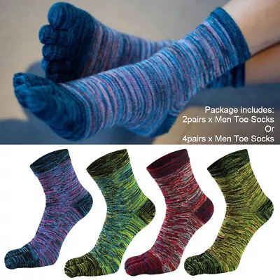 £8.05 • Buy Daily For Running Cotton Blend Casual Five Finger Sports Men Toe Socks
