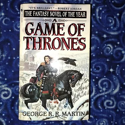 Game Of Thrones George R R Martin 1st Edition Bantam Paperback Foil Cover Good • $14.50