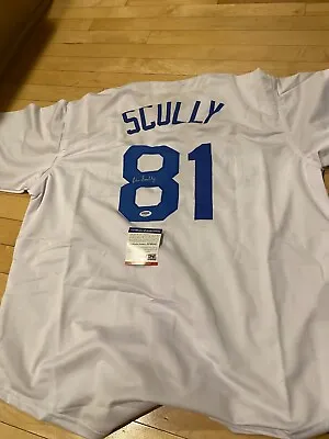 Vin Scully Autograph Auto Dodgers Custom White Jersey Signed Auto PSA Cert • $354.25