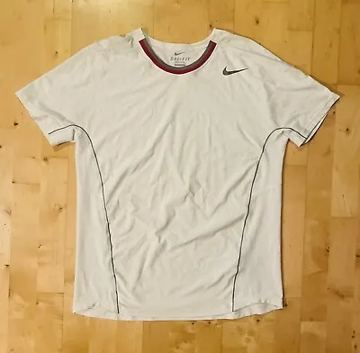 Nike Rafa Nadal 2013 Wimbledon Men's Short Sleeve Tennis Shirt Top Size L • £69.97