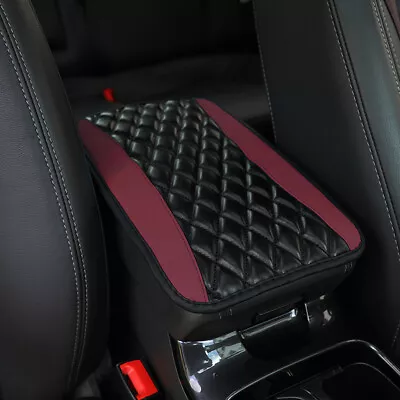 Leather Armrest Cushion Cover Center Console Box Pad Protector Car Accessories • $10.11